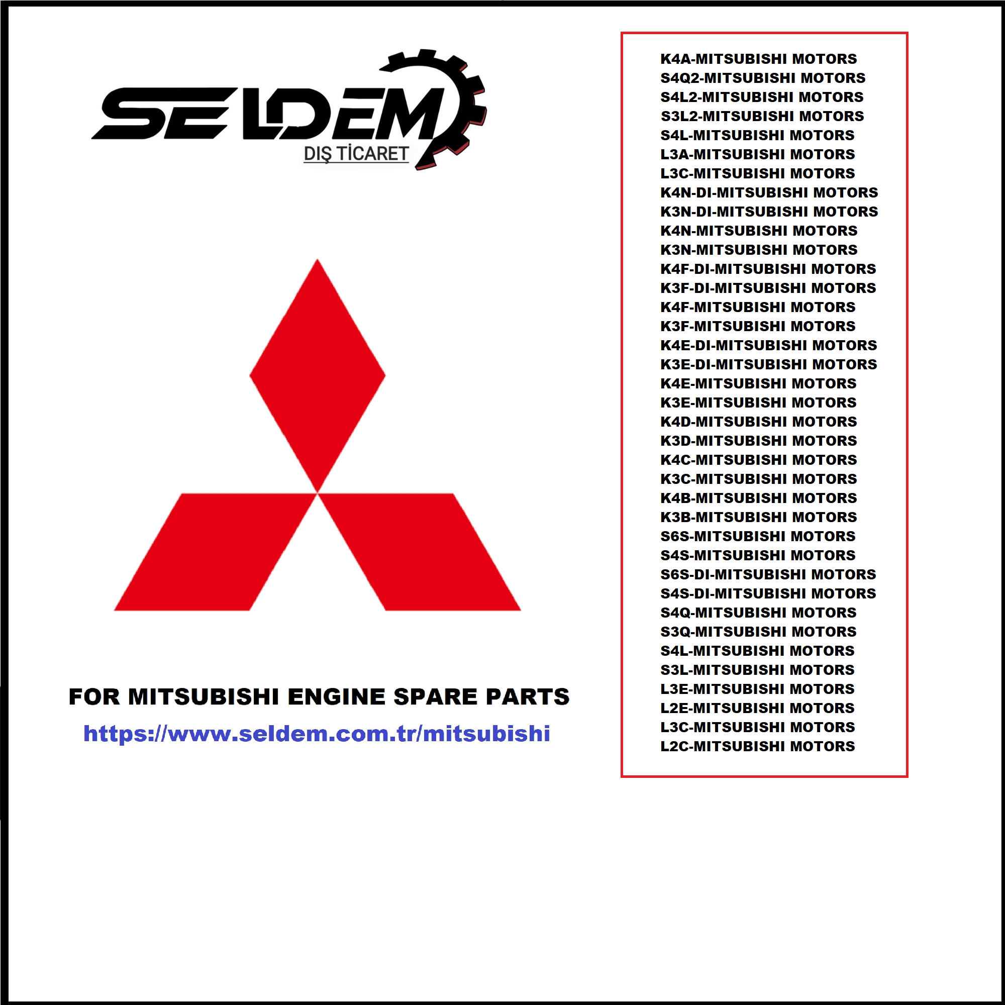 MITSUBISHI - S3Q Motor Segman Std