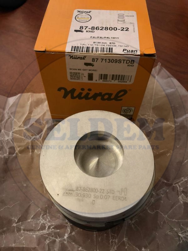 Piston with rings and pin - 87-71309 Nüral - 04179914, 1018700